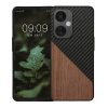 Husa Kwmobile pentru OnePlus Nord CE 3 Lite/Nord N30, Maro/Negru, Lemn, KWM000022NR001C