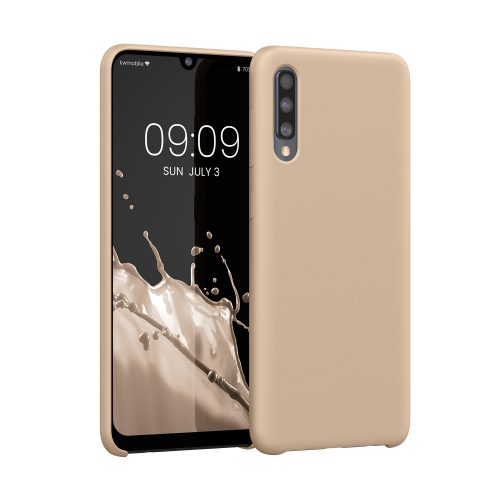 Husa Kwmobile pentru Samsung Galaxy A50, Crem, Silicon, KWM0000102C033C