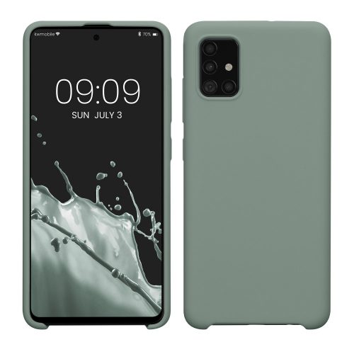 Husa Kwmobile pentru Samsung Galaxy A51, Verde, Silicon, KWM000010ZA054C