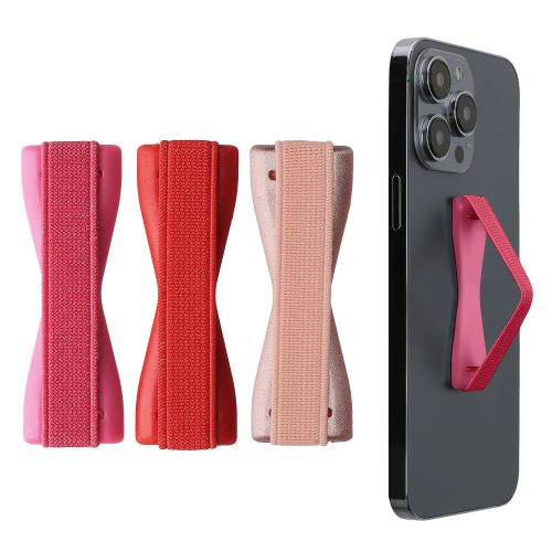 Set 3 Suporti elastici Kwmobile pentru telefoane, Multicolor, Plastic, KWM000008OB037C