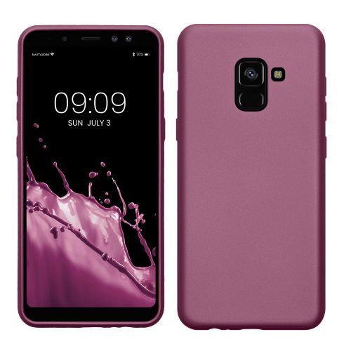 Husa Kwmobile pentru Samsung Galaxy A8 (2018), Mov, Silicon, KWM0000093L010C