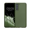 Husa Kwmobile pentru Samsung Galaxy S21, Verde inchis, Silicon, KWM000012BU017C