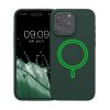 Husa Kwmobile pentru Apple iPhone 15 Pro Max, Verde inchis, Silicon, KWM000022OG002C