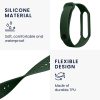 Curea Kwmobile pentru Xiaomi Mi Smart Band 6/Mi Band 6, Verde inchis, Silicon, KWM0000250Y002C