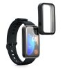 Set 2 Huse Kwmobile pentru Huawei Band 8, Negru/Transparent, Silicon, KWM0000251A002C