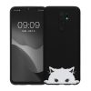 Husa Kwmobile pentru Xiaomi Redmi 9, Negru/Alb, Silicon, KWM000011MO004C