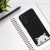 Husa Kwmobile pentru Xiaomi Redmi Note 11/Redmi Note 11s, Negru/Alb, Silicon, KWM0000151O004C