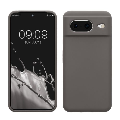 Husa Kwmobile pentru Google Pixel 8, Gri, Silicon, KWM0000208F021C