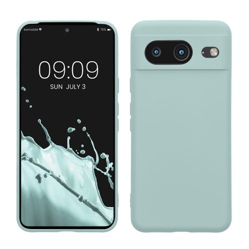 Husa Kwmobile pentru Google Pixel 8, Verde deschis, Silicon, KWM0000208L008C