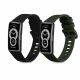 Set 2 Curele Kwmobile pentru Huawei Band 8, Negru/Verde inchis, Silicon, KWM0000198N004C