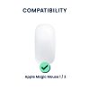 Husa mouse Kwmobile pentru Apple Magic Mouse 1/Magic Mouse 2, Albastru deschis, Silicon, KWM000020DM004C