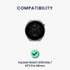 Curea Kwmobile pentru Huawei Watch Ultimate, Negru, Silicon, KWM0000251N001C