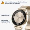 Set 2 Folii de protectie Kwmobile pentru Huawei Watch GT 4 (41mm), Transparent/Negru, Polimer, KWM0000251T001C