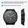 Set 2 Huse Kwmobile cu sticla securizata pentru Xiaomi Watch S1, Negru, Plastic, KWM000015ES004C