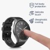 Set 2 Huse Kwmobile cu sticla securizata pentru Xiaomi Watch S1, Transparent/Verde, Plastic, KWM000015ES005C