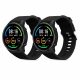 Set 2 Curele Kwmobile pentru Xiaomi Mi Watch/Mi Watch Color Sport, Negru, Silicon, KWM0000162Q007C