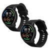 Set 2 Curele Kwmobile pentru Xiaomi Mi Watch/Mi Watch Color Sport, Negru, Silicon, KWM0000162Q007C