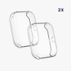 Set 2 Huse Kwmobile pentru Amazfit Bip 3/Bip 3 Pro, Transparent, Silicon, KWM0000194M003C