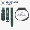 Curea Kwmobile pentru Xiaomi Mi Band 8, Verde inchis, Silicon, KWM0000252E002C