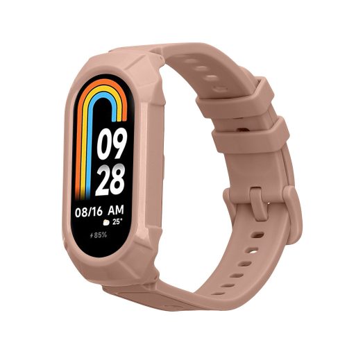 Curea Kwmobile pentru Xiaomi Mi Band 8, Roz deschis, Silicon, KWM0000252E003C