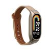 Curea Kwmobile pentru Xiaomi Mi Band 8, Bej/Maro, Piele naturala, KWM0000252F002C