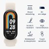 Set 2 Folii de protectie Kwmobile pentru Xiaomi Mi Band 8, Transparent/Negru, Polimer, KWM0000252H001C