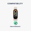 Set 2 Folii de protectie Kwmobile pentru Xiaomi Mi Band 8, Transparent/Negru, Polimer, KWM0000252H001C