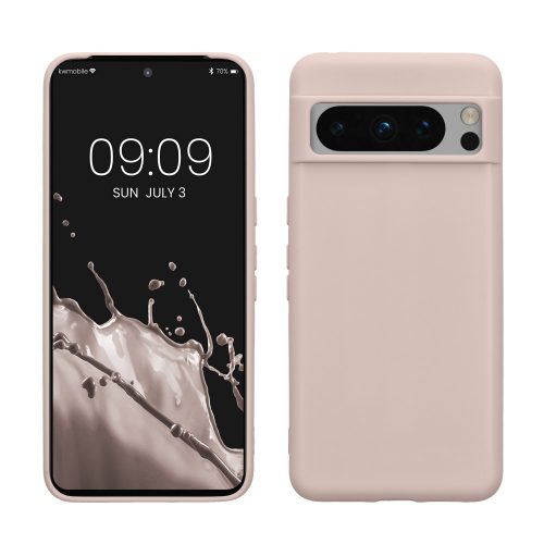 Husa Kwmobile pentru Google Pixel 8 Pro, Crem, Silicon, KWM0000208I009C