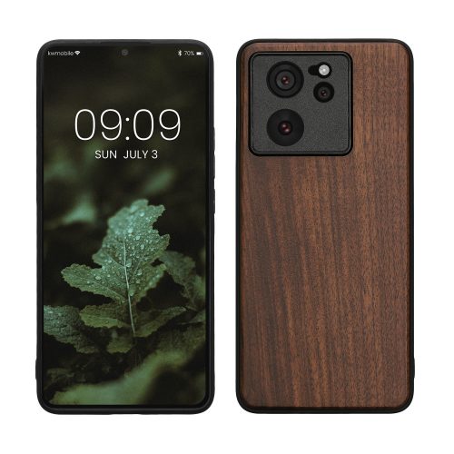 Husa Kwmobile pentru Xiaomi 13T/13T Pro, Maro, Lemn, KWM000020IQ001C