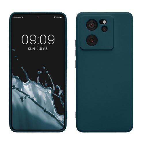 Husa Kwmobile pentru Xiaomi 13T/13T Pro, Verde, Silicon, KWM000020IU004C