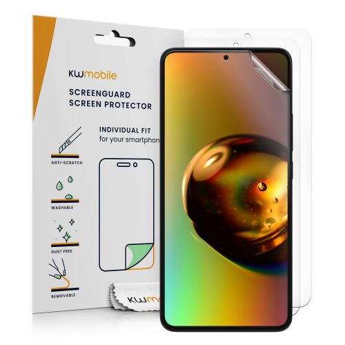 Set 3 Folii de protectie Kwmobile pentru Xiaomi 13T/13T Pro, Transparent, Plastic, KWM000020IX001C