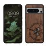 Husa Kwmobile pentru Google Pixel 8 Pro, Maro/Albastru, Lemn, KWM0000209C003C