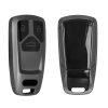 Husa Cheie Auto Kwmobile pentru Audi 3 Butoane - Smart Key, Gri/Negru, Silicon, KWM000010WM002C