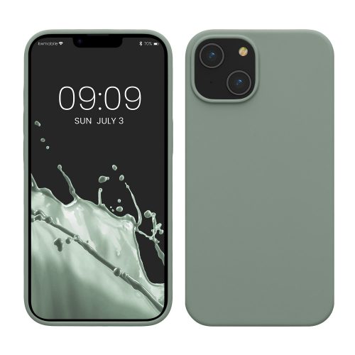 Husa Kwmobile pentru Apple iPhone 14, Verde, Silicon, KWM000016NI033C