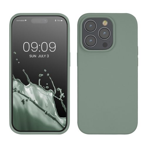 Husa Kwmobile pentru Apple iPhone 14 Pro, Verde, Silicon, KWM000016NK033C