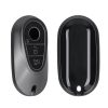 Husa Cheie Auto Kwmobile pentru Mercedes Benz 3 Butoane - Smart Key, Gri/Negru, Silicon, KWM0000252P001C