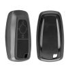 Husa Cheie Auto Kwmobile pentru Ford 2 Butoane - Keyless Go, Gri/Negru, Silicon, KWM0000252Y001C