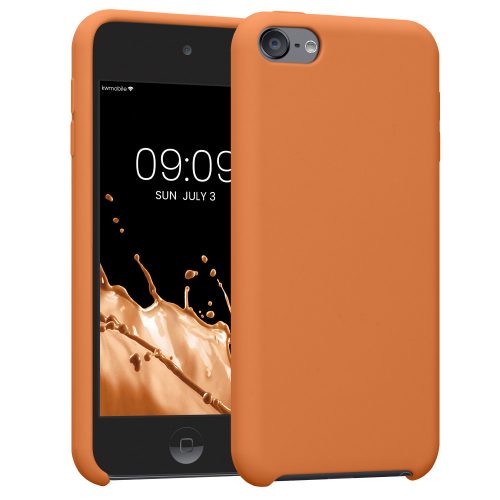 Husa Kwmobile pentru Apple iPod Touch 7th/iPod Touch 6th, Portocaliu, Silicon, KWM000010QD063C