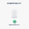 Husa Casti Kwmobile pentru Apple Airpods 1/Airpods 2, Alb, Silicon, KWM0000253D001C