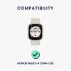 Curea Kwmobile pentru Honor Watch 4, Negru, Silicon, KWM0000253E001C