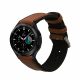 Curea Kwmobile pentru Samsung Galaxy Watch 4/Galaxy Watch 4 Classic/Galaxy Watch 3, Maro/Negru, Piele naturala, KWM0000253H001C