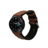 Curea Kwmobile pentru Samsung Galaxy Watch 4/Galaxy Watch 4 Classic/Galaxy Watch 3, Maro/Negru, Piele naturala, KWM0000253H001C