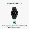 Curea Kwmobile pentru Samsung Galaxy Watch 4/Galaxy Watch 4 Classic/Galaxy Watch 3, Maro/Negru, Piele naturala, KWM0000253H001C