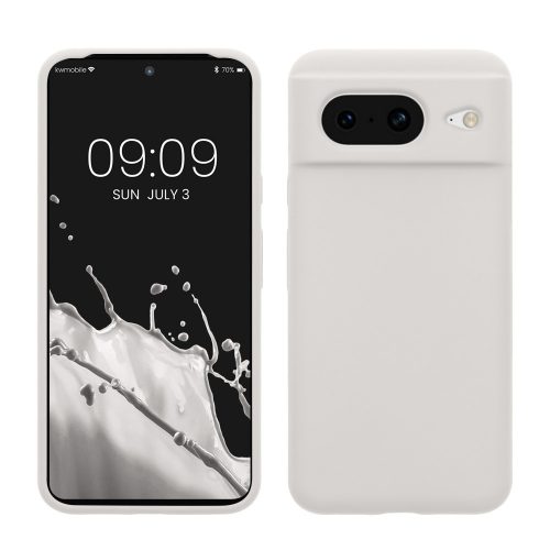 Husa Kwmobile pentru Google Pixel 8, Alb, Silicon, KWM000020JF002C