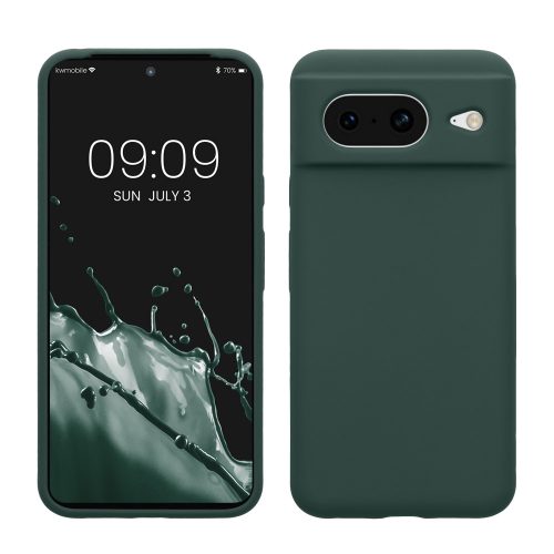 Husa Kwmobile pentru Google Pixel 8, Verde inchis, Silicon, KWM000020JF006C