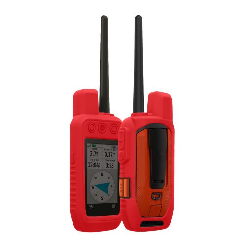 Husa de protectie Kwmobile pentru Garmin Alpha 200i, Rosu, Silicon, KWM000012PB005C