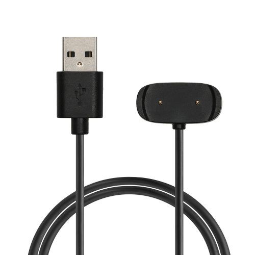 Cablu de incarcare USB Kwmobile pentru Amazfit Bip 3/Bip 3 Pro/GTS 4 Mini, Negru, Plastic, KWM0000253K001C