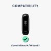 Curea Kwmobile pentru Xiaomi Mi Band 4/Mi Band 3, Alb, Silicon, KWM0000253P001C