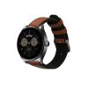 Curea Kwmobile pentru Huawei Watch GT 4 (46mm)/Watch Buds, Maro/Negru, Piele naturala, KWM0000253S001C