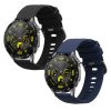 Set 2 Curele Kwmobile pentru Huawei Watch GT 4 (46mm), Negru/Albastru inchis, Silicon, KWM0000254A001C